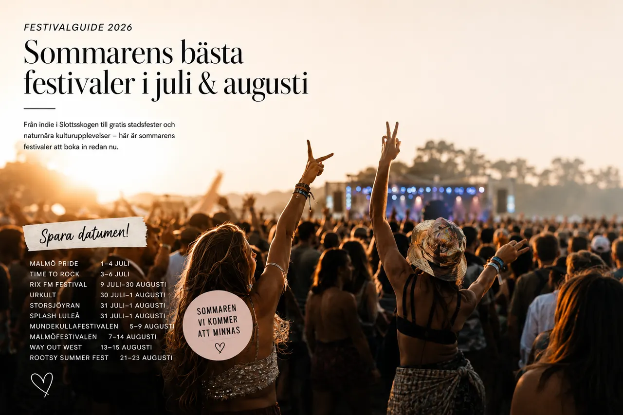 Festivalguide 2026: 12 festivaler i juli & augusti